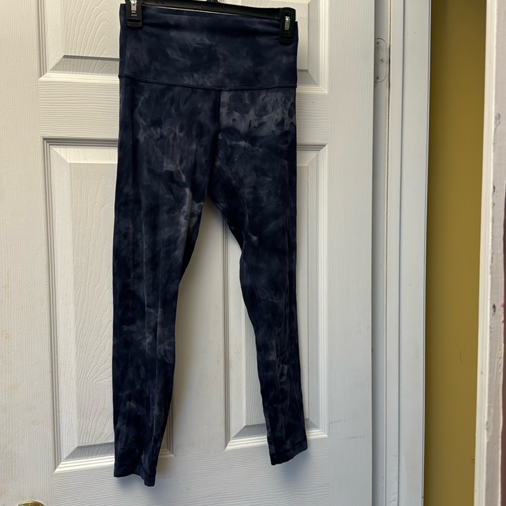 lululemon diamond dye true navy length 28 align size 6 legging